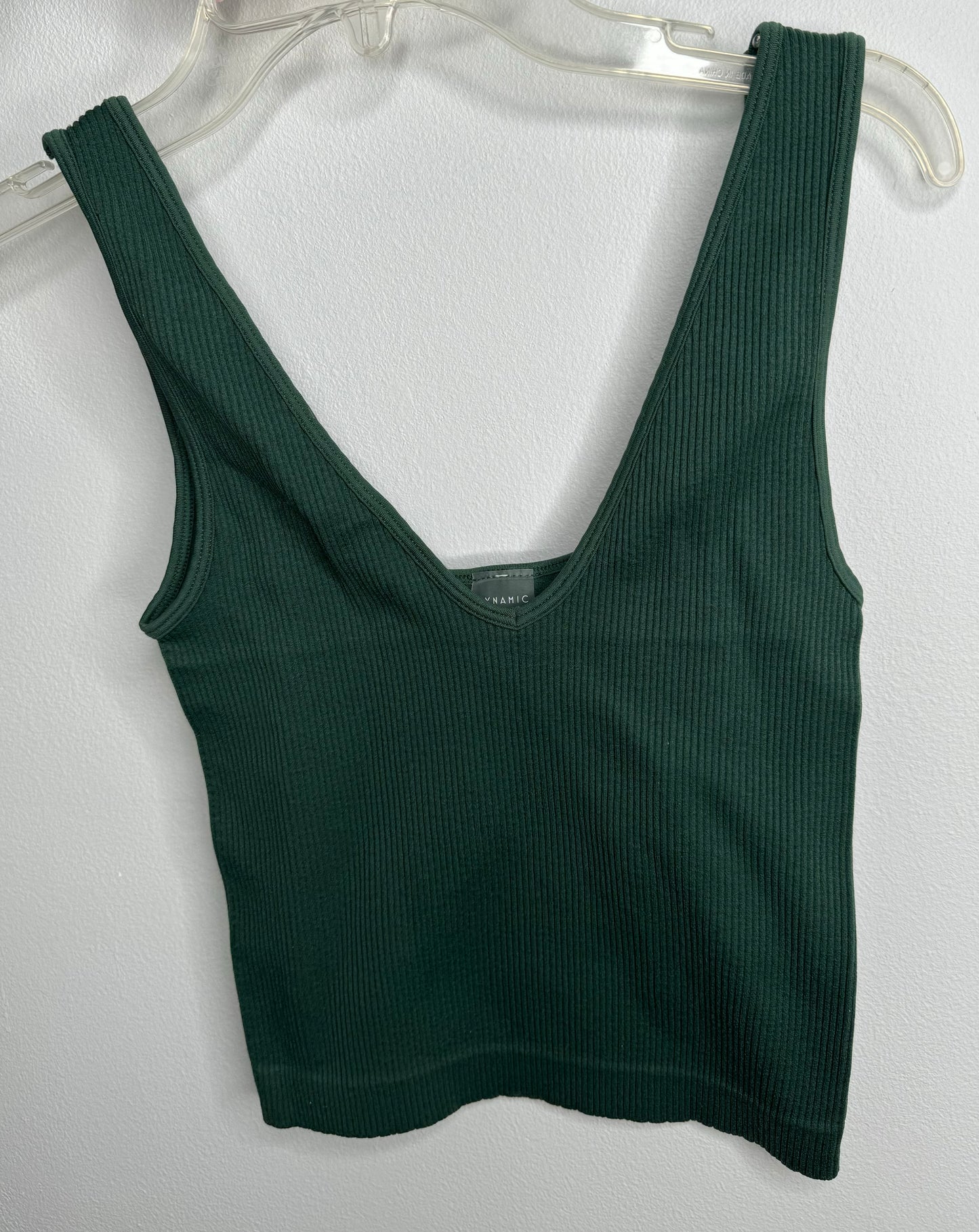 Ribbed Vneck Tank