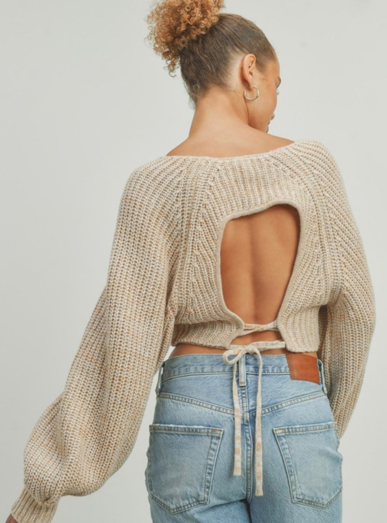 Open Back Sweater