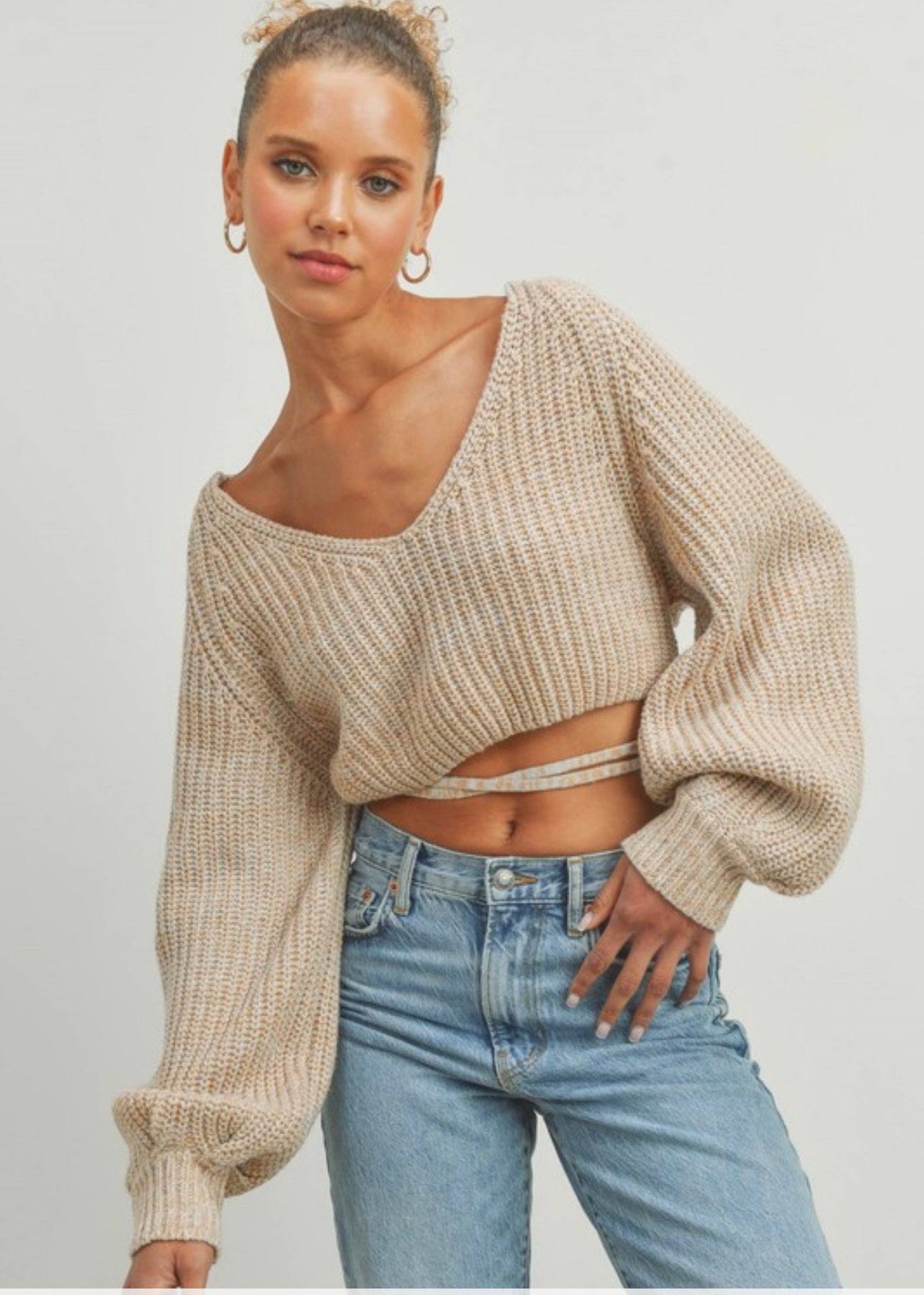 Open Back Sweater